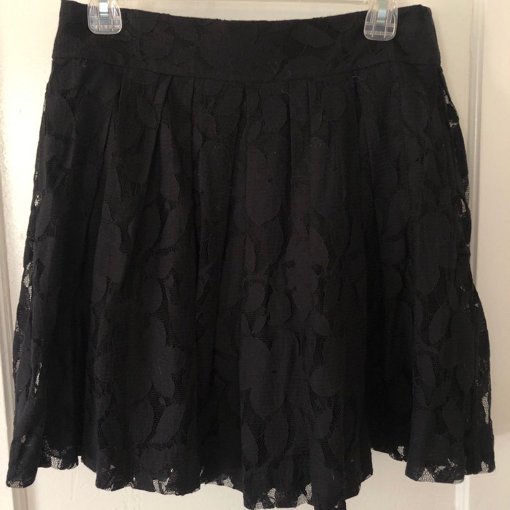Black Lace LOFT Skirt Sz. 4